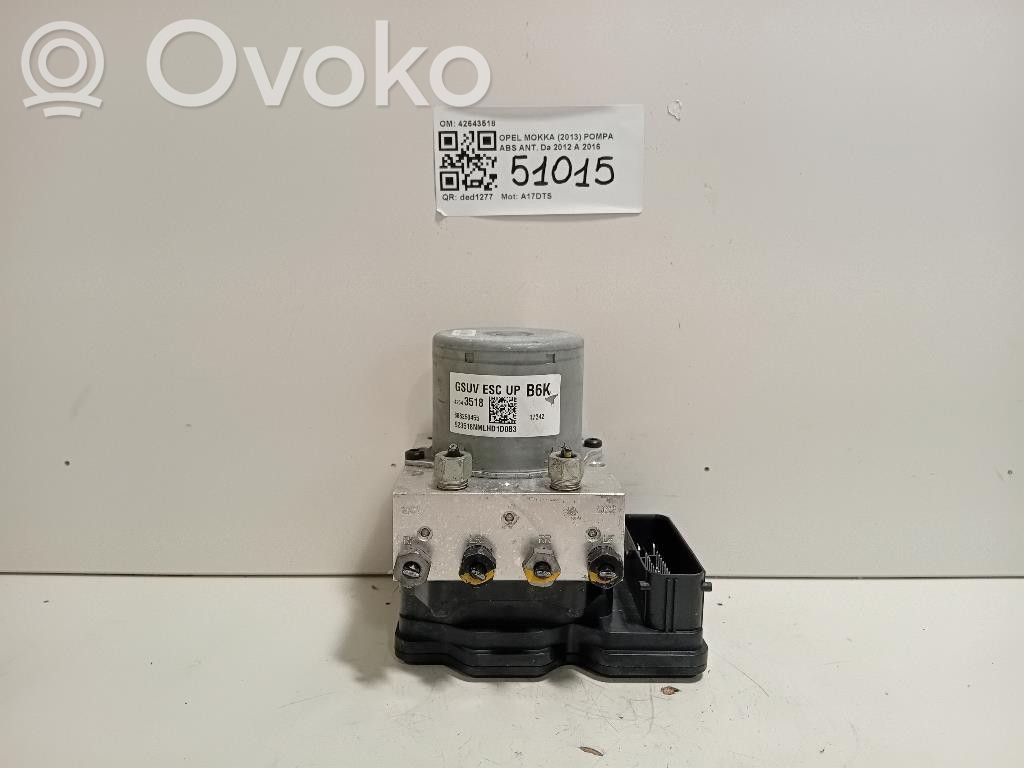 Opel Mokka Unidad de control/módulo del ABS 