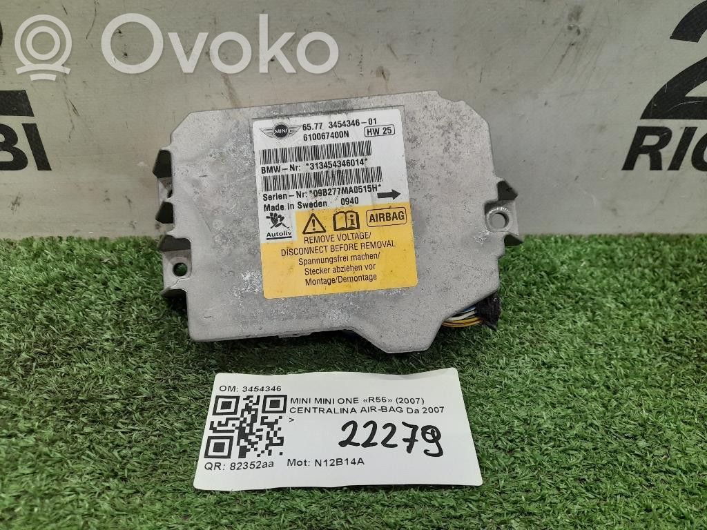 Mini One - Cooper Coupe R56 Airbag control unit/module 