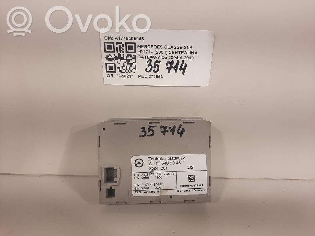 Mercedes-Benz SLK R171 Modulo di controllo accesso 