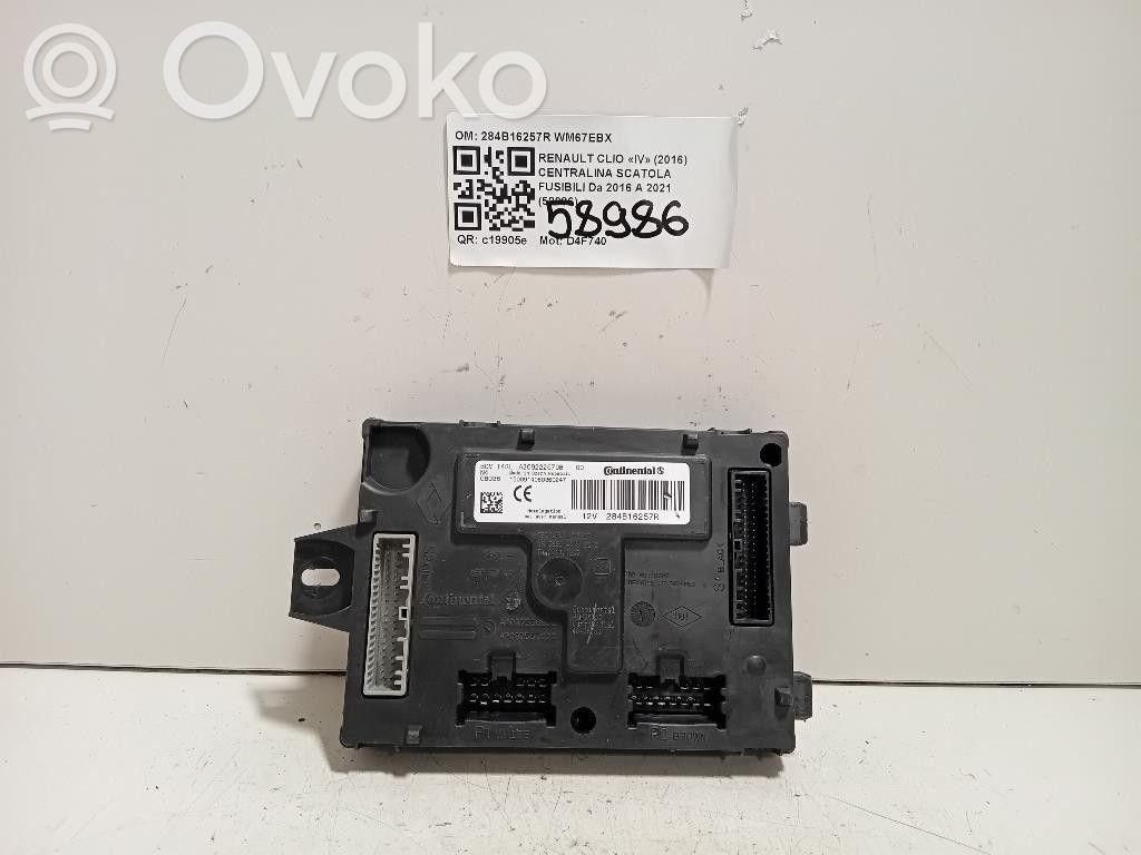 Módulo de fusible   284B16257R,284B16257R,D4F740