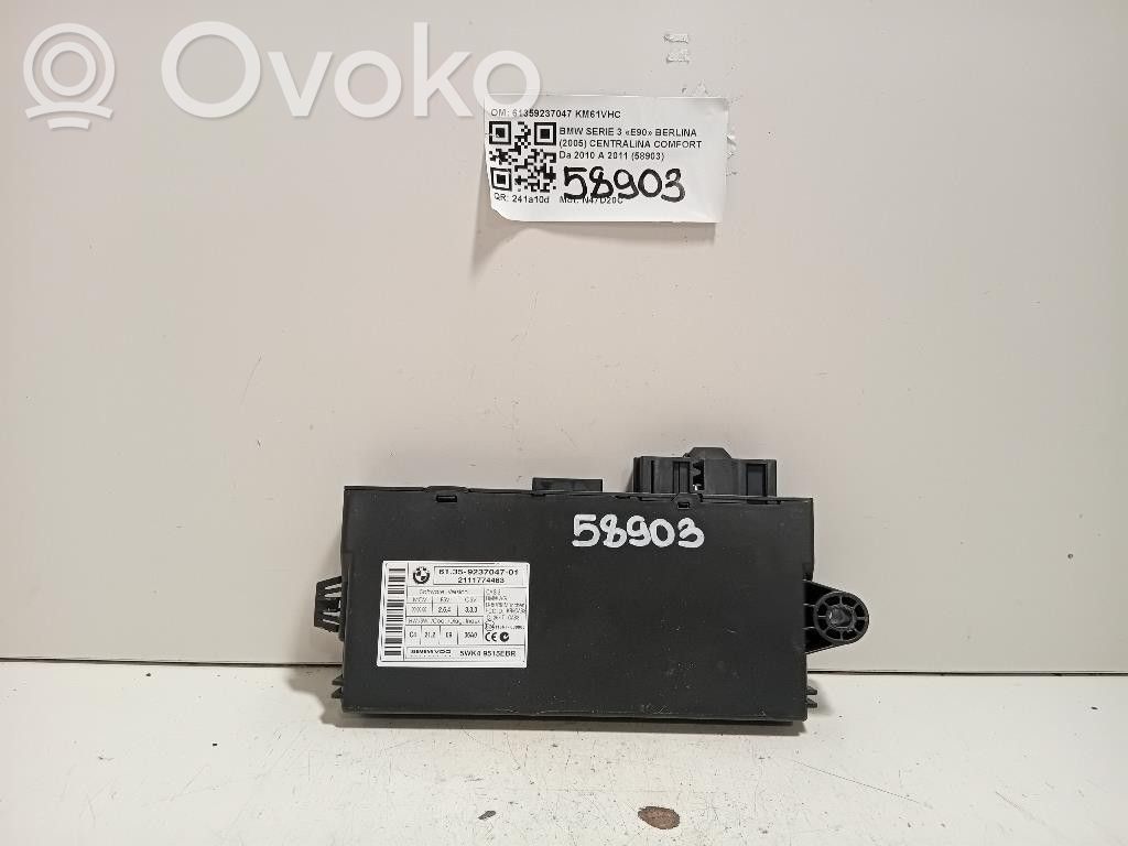 BMW 3 E90 E91 Modul de control caroserie central 
