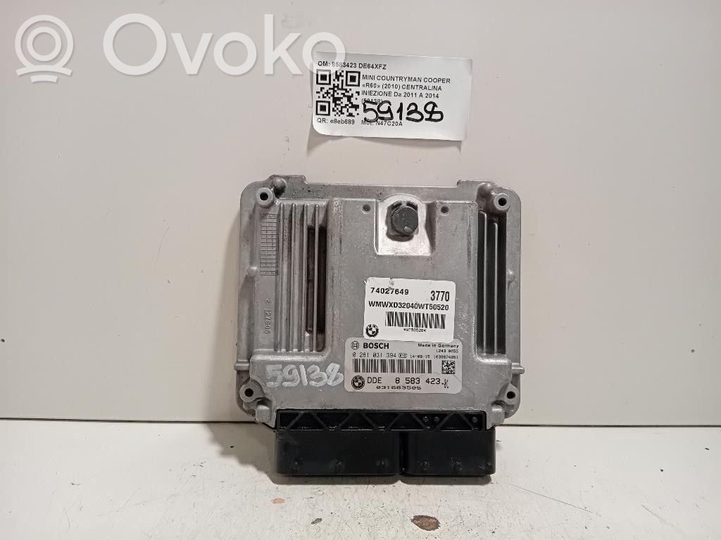 Mini Cooper Countryman R60 Unitate/modul comandă injecție 