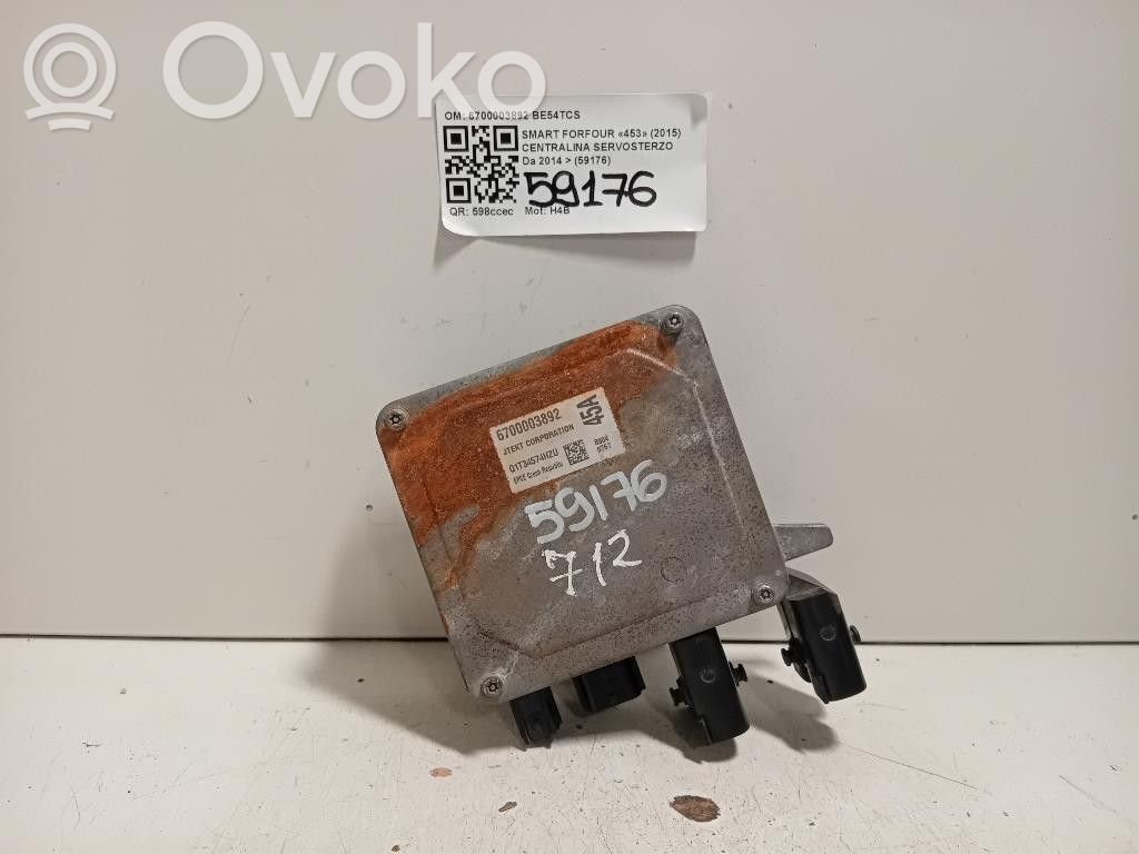 Smart ForTwo III C453 Unitate/modul comandă servodirecție 