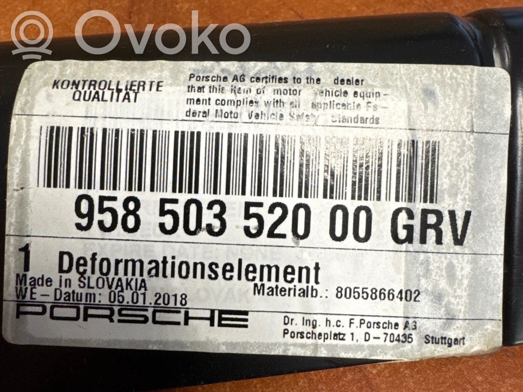 Porsche Cayenne (92A) Bridă fixare aripă față 