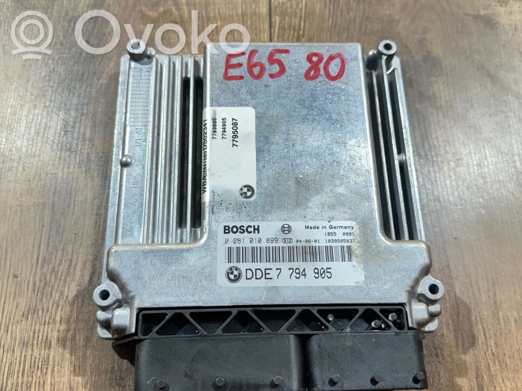 BMW 7 E65 E66 Engine control unit/module 