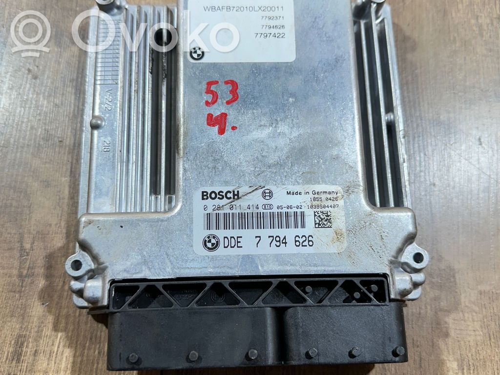 Unidad de control/módulo del motor   7794626,1039S04407,0281011414