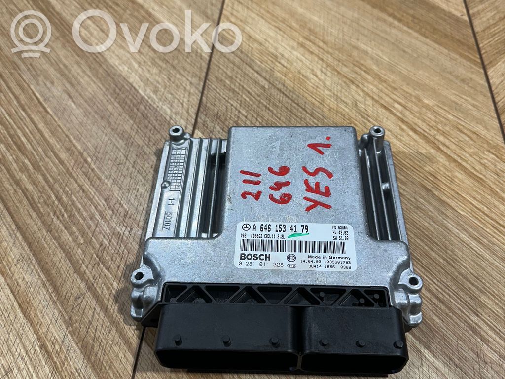 Engine control unit/module   A6461534179,1039S01793,0281011328