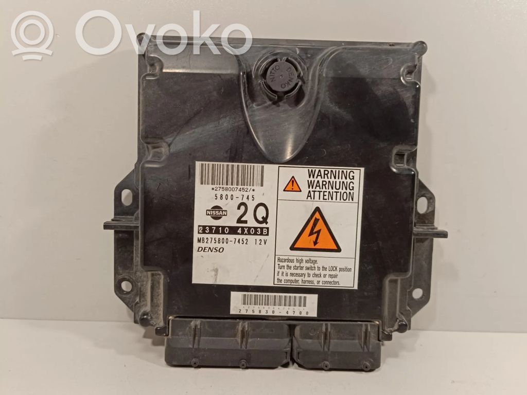 Engine control unit/module ECU   237104X03B