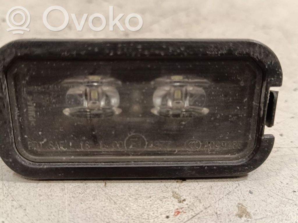 Opel Insignia B Éclairage de plaque d'immatriculation 