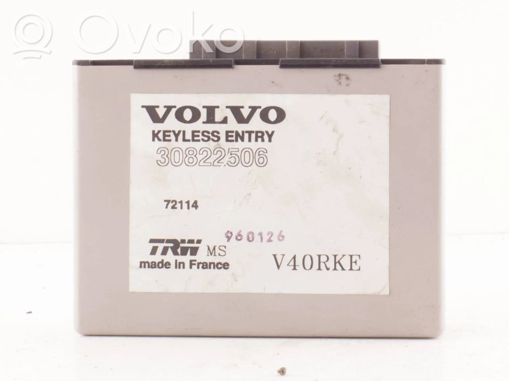 Volvo S40, V40 Keyless (KESSY) go control unit/module 