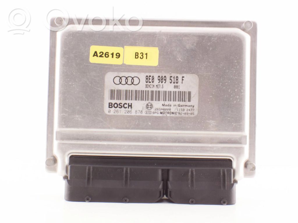 Sterownik / Moduł ECU   8E0909518F,26SA0000,0261206878