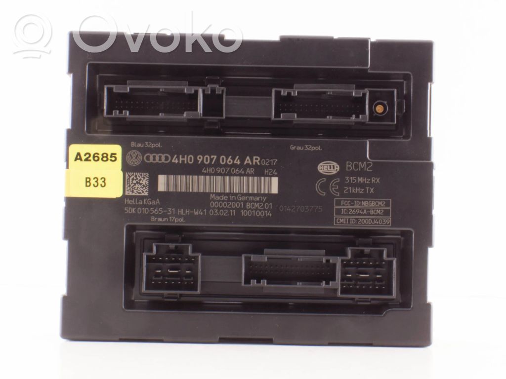 Audi A6 S6 C7 4G Module confort 
