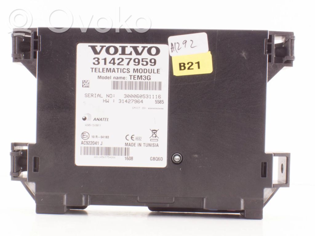 Volvo V60 Phone control unit/module 