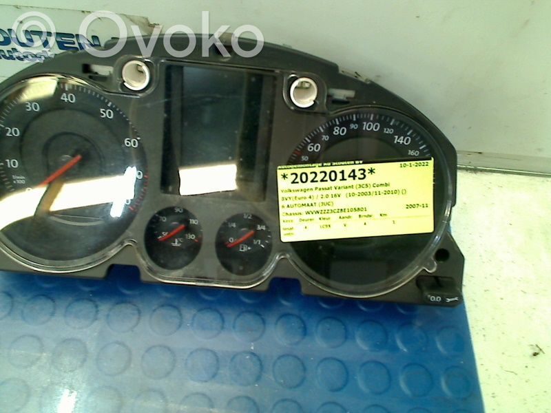 Volkswagen PASSAT B6 Tachimetro (quadro strumenti) 