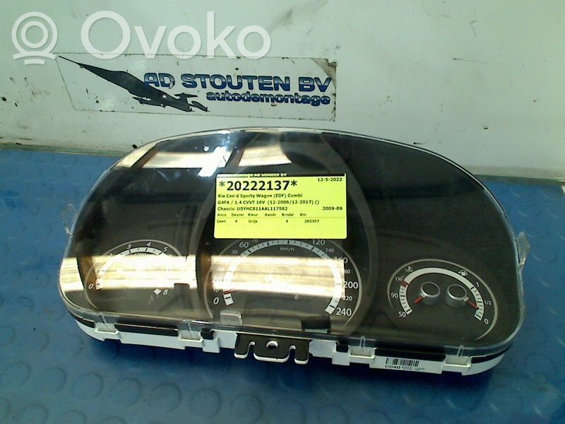 KIA Pro Cee'd I Spidometrs (instrumentu panelī) 