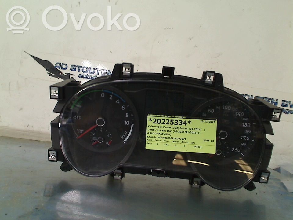 Volkswagen PASSAT B8 Vitezometru (grup de instrumente) 