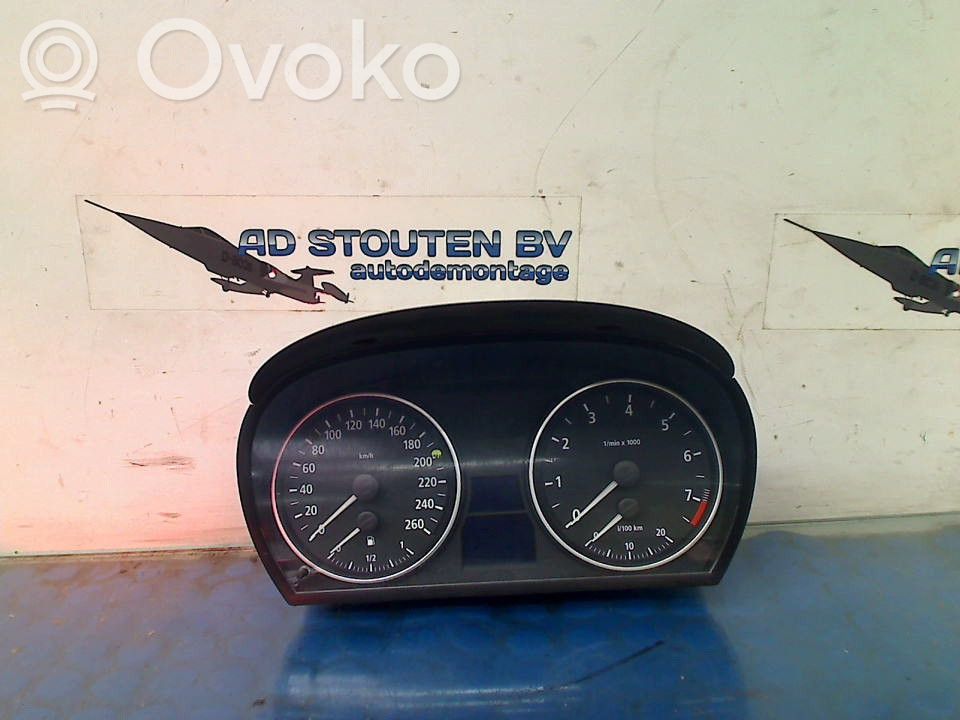 BMW 3 E90 E91 Compteur de vitesse tableau de bord