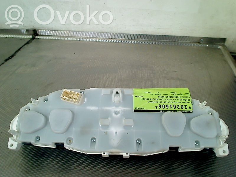 Peugeot 208 I Tachimetro (quadro strumenti) 