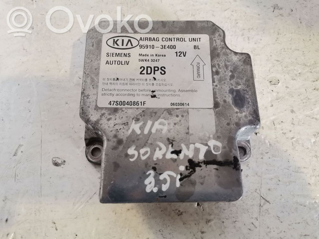KIA Sorento Airbag control unit/module 