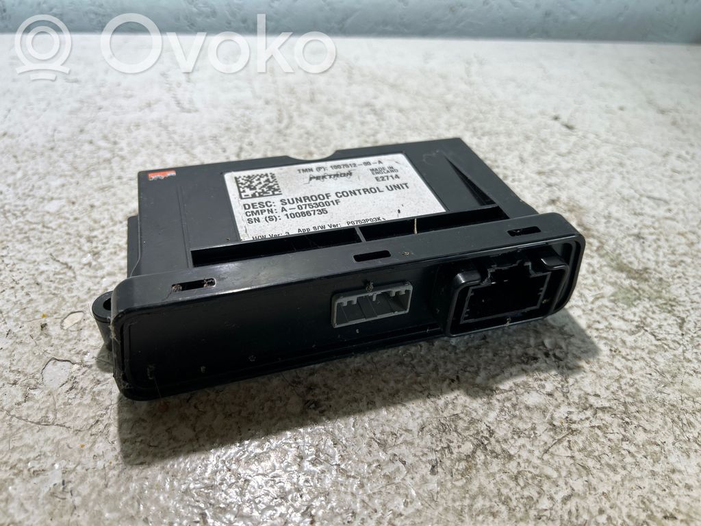 Unité de commande / module de toit ouvrant   100751200A,10086735,A0753G01F