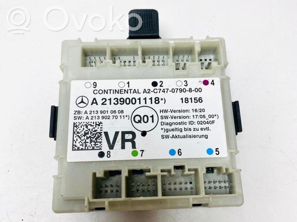 Mercedes-Benz E W213 Door control unit/module 