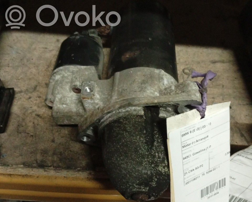 BMW 6 E63 E64 Starter motor 