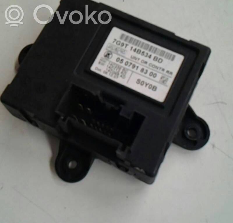 Other control units/modules   7G9T14B534BD