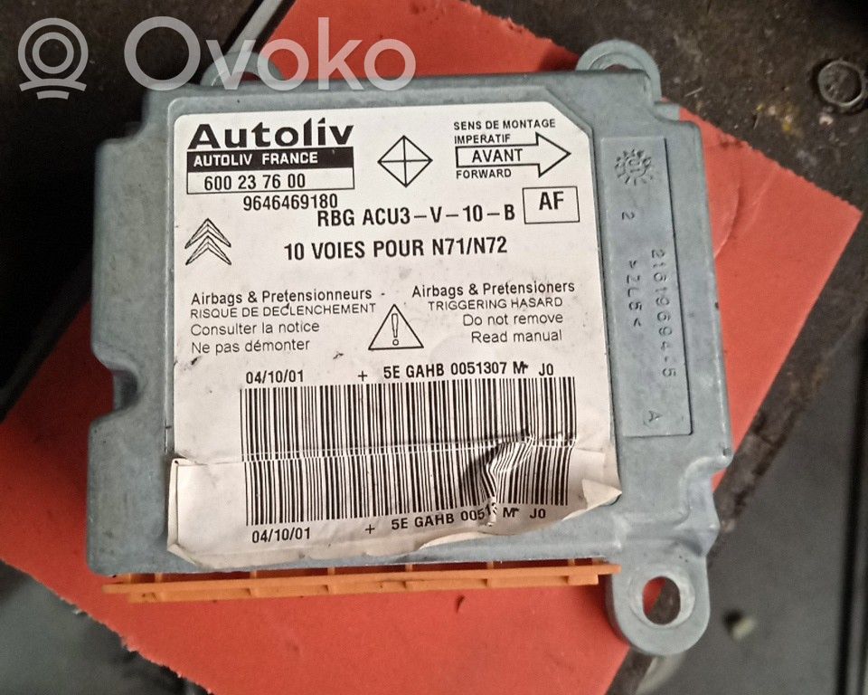 Airbag control unit/module   600237600