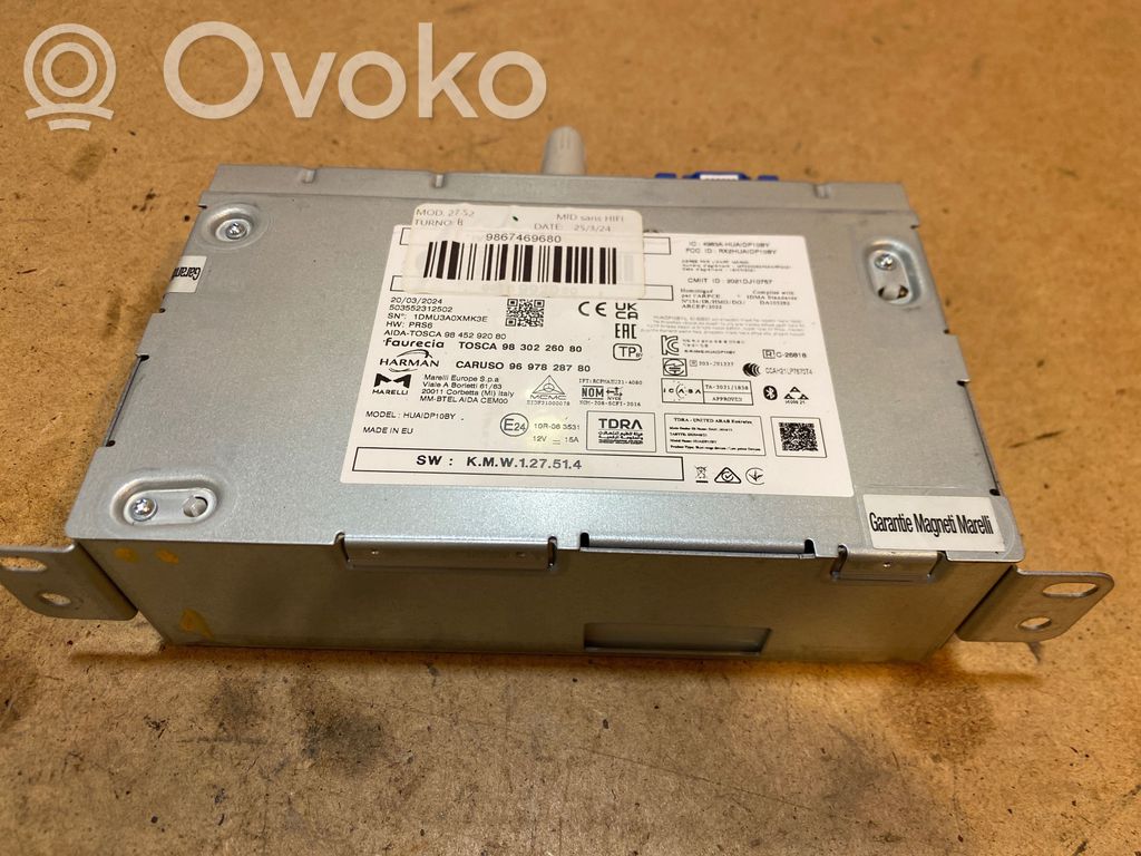 Toyota ProAce City Radio/CD/DVD/GPS head unit 