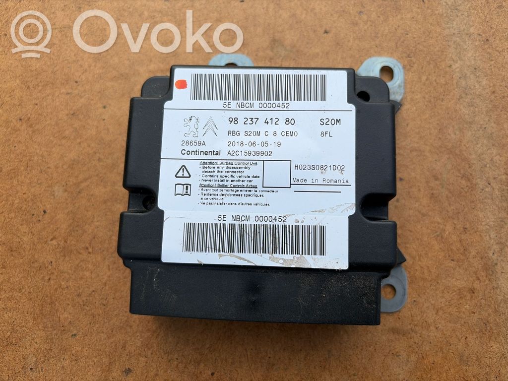Airbag control unit/module   9823741280,A2C15939902,2018060519