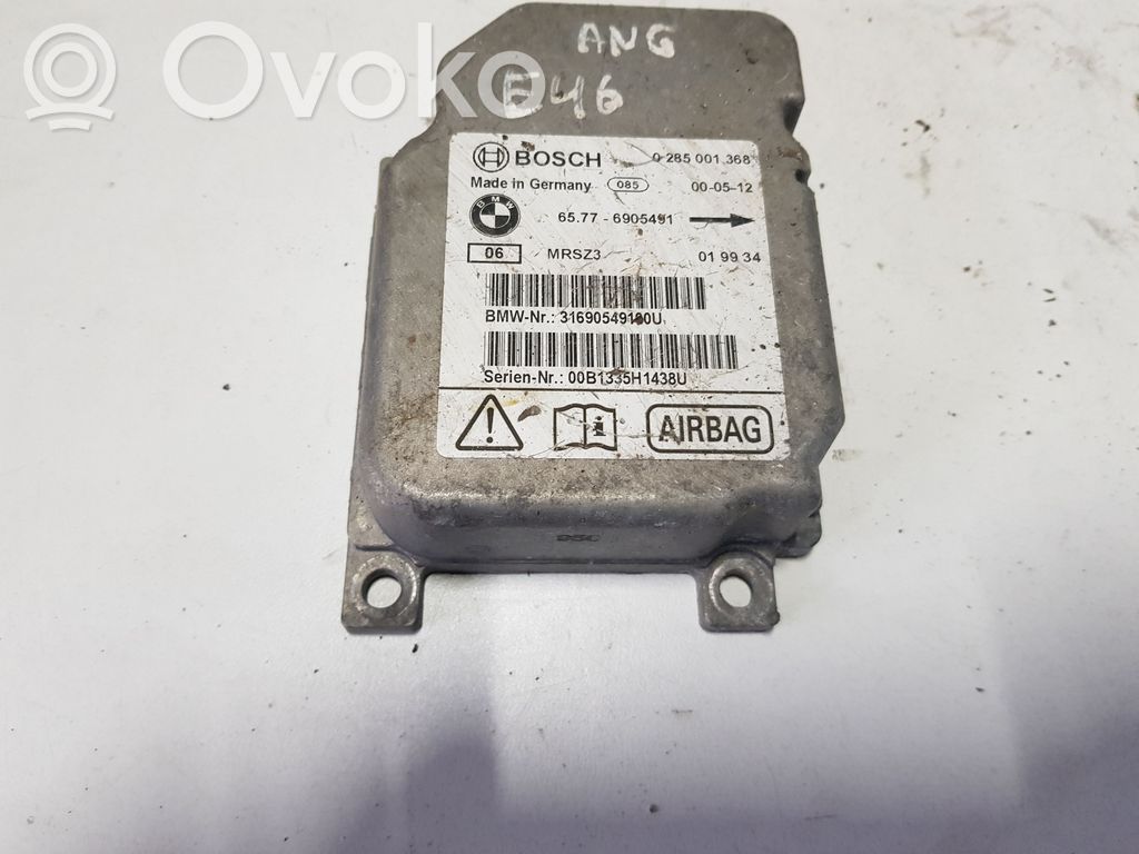 BMW 3 E46 Airbag control unit/module 