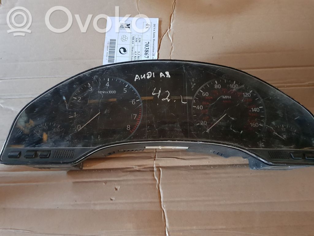 Audi A8 S8 D2 4D Speedometer (instrument cluster) 