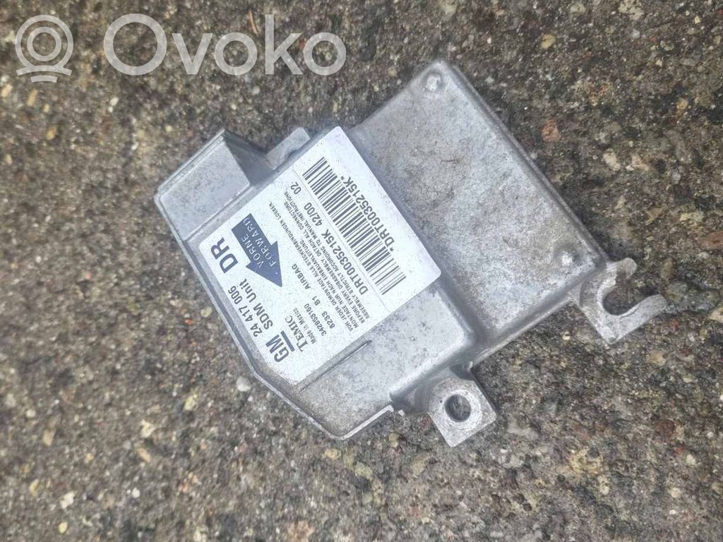 Opel Corsa C Airbag control unit/module 
