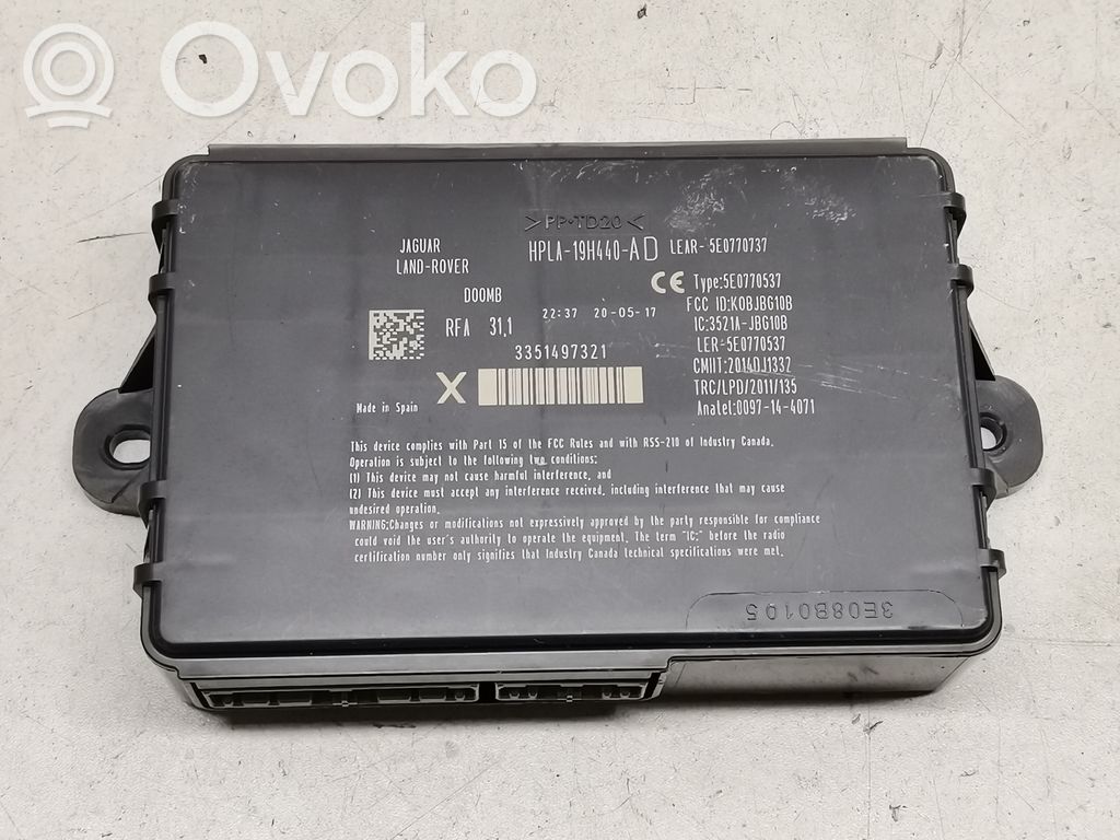 Jaguar XF Keyless (KESSY) go control unit/module 