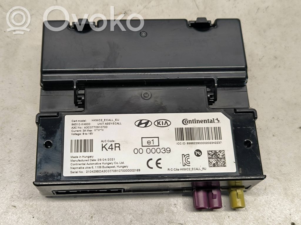 Hyundai Kona I Bluetooth control unit module 