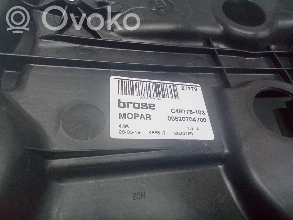 Fiat 500X Ręczny podnośnik szyby drzwi tylnych 