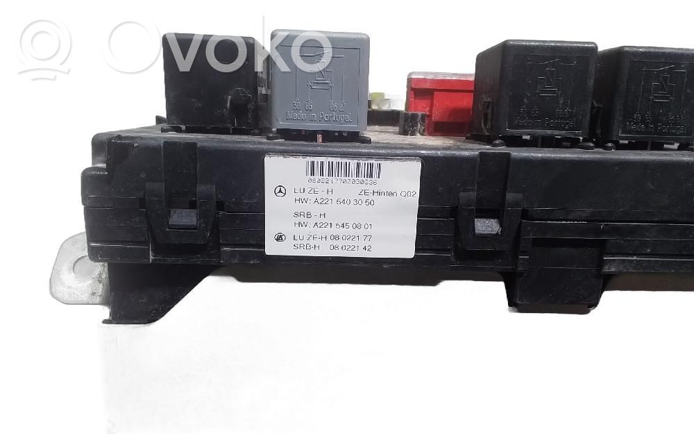 Mercedes-Benz S W221 Module de fusibles 
