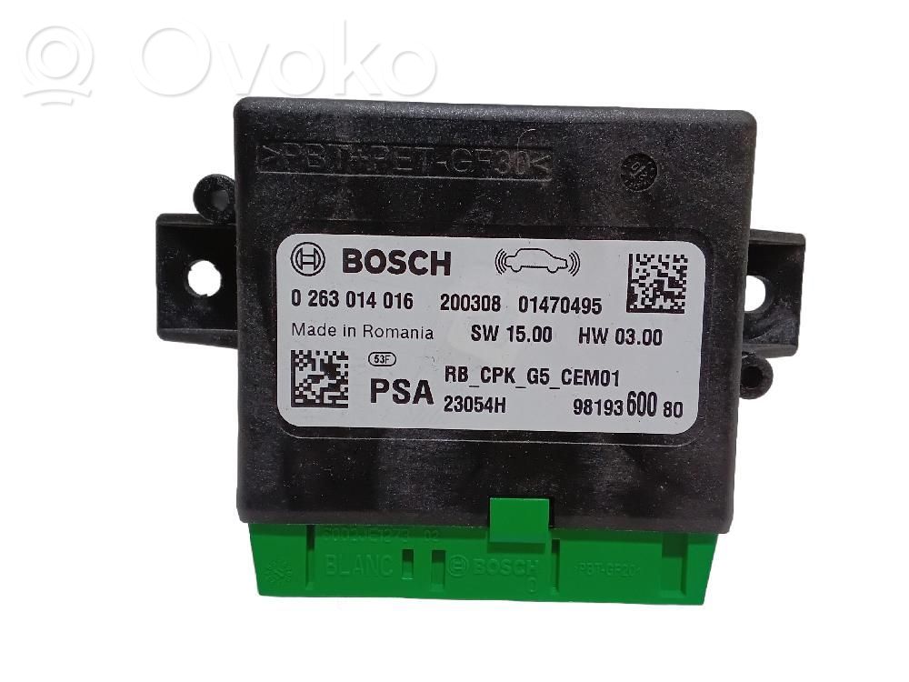 Alte unități/module de control   0263014016
