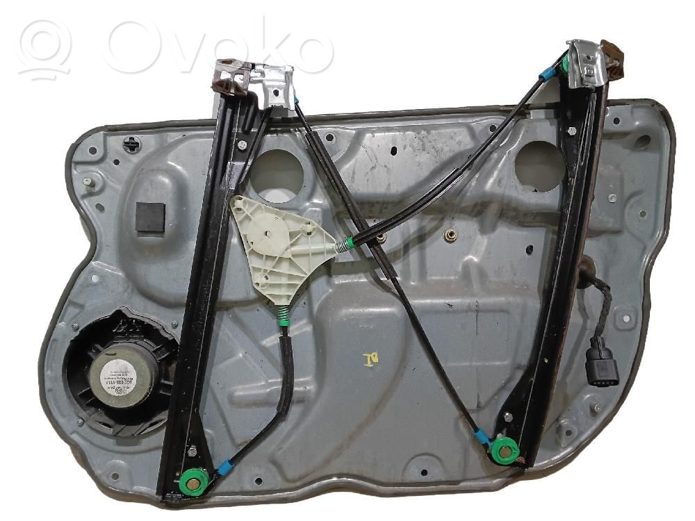 Volkswagen Polo IV 9N3 Regulador de puerta delantera con motor