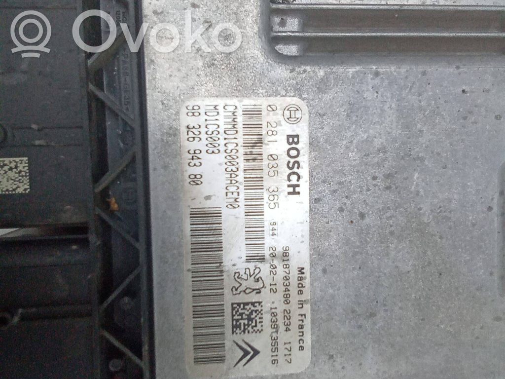 DS Automobiles 7 Crossback Calculateur moteur ECU 
