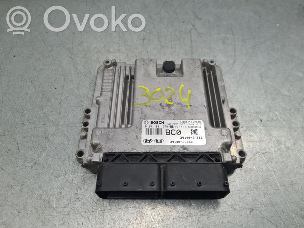 Engine control unit/module   391402ABB0,0281031578,1039S85312,391402ABB0