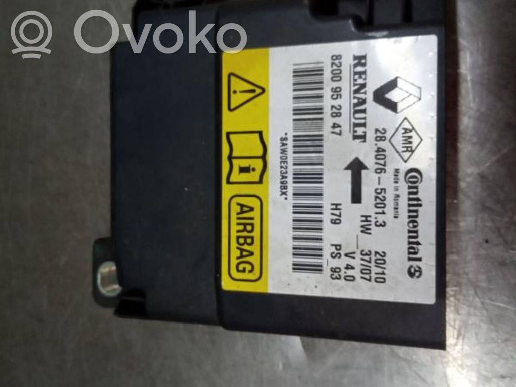 Airbag control unit/module   8200952847,28407652013