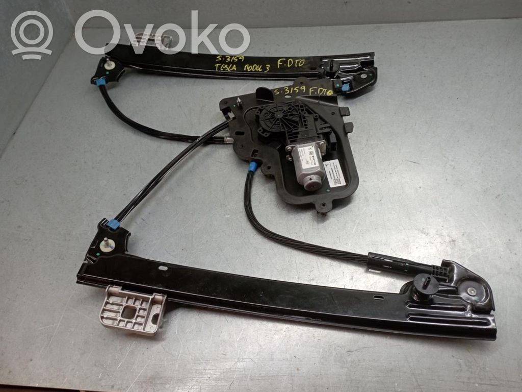Tesla Model 3 Mechanizm podnoszenia szyby przedniej bez silnika 