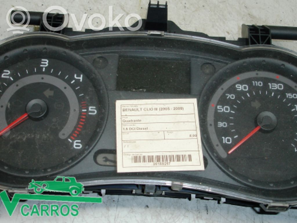 Renault Clio III Nopeusmittari (mittaristo) 