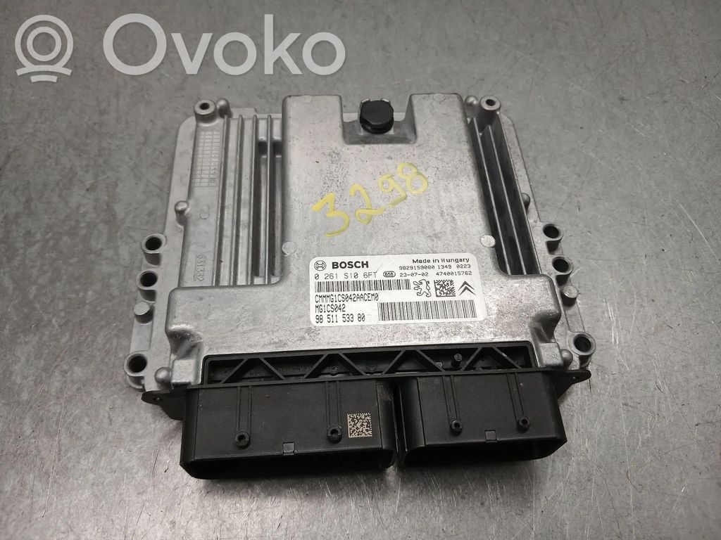 Engine control unit/module   9851153380,0261S106FT,9829159080,MG1CS042