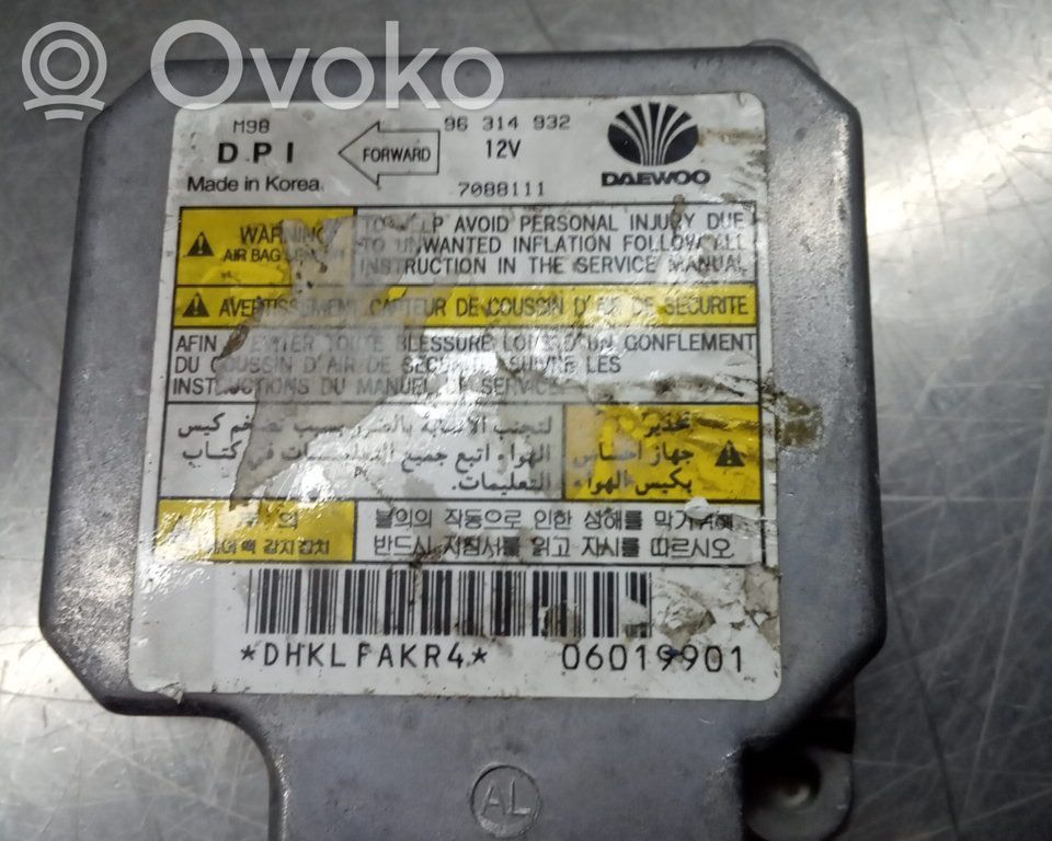 Daewoo Matiz Airbag control unit/module 