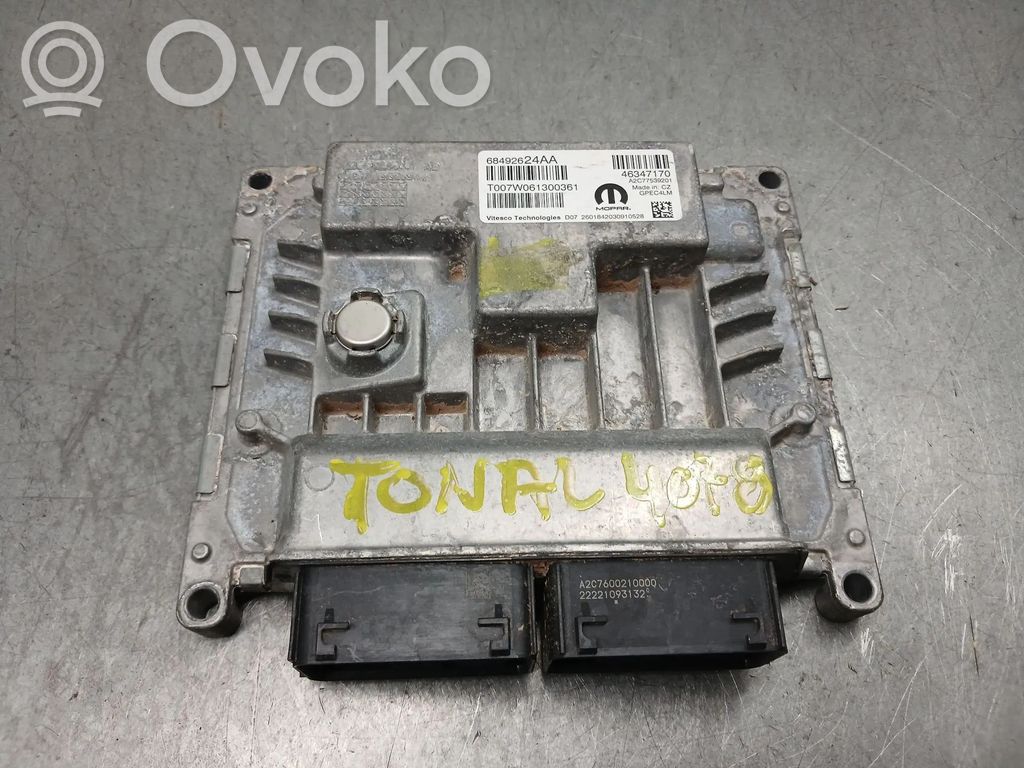 Engine control unit/module   68492624AA,2601842030910528,46347170,A2C77539201,T007W061300361