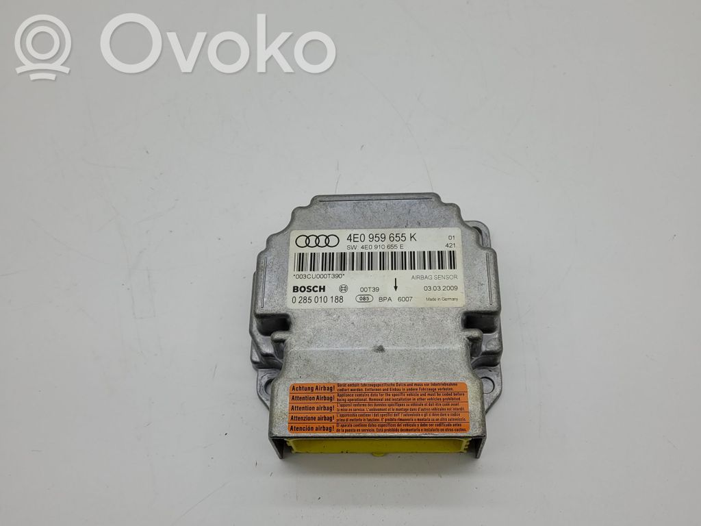 Audi A8 S8 D3 4E Airbag control unit/module 