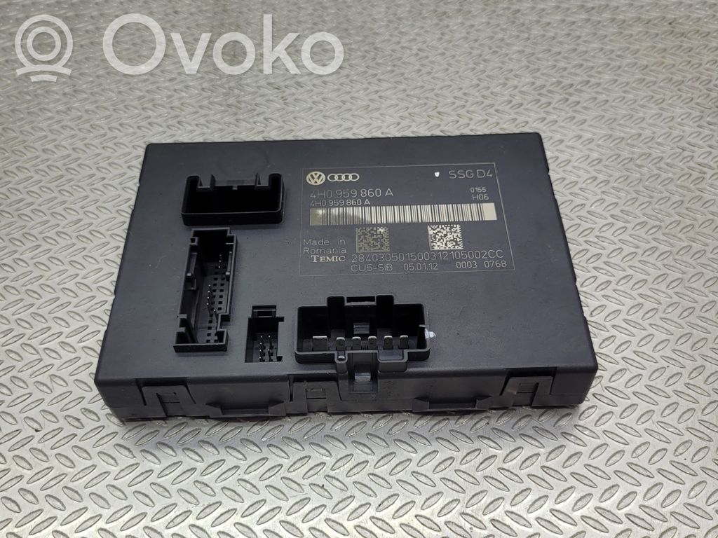 Audi A8 S8 D4 4H Module de commande de siège 