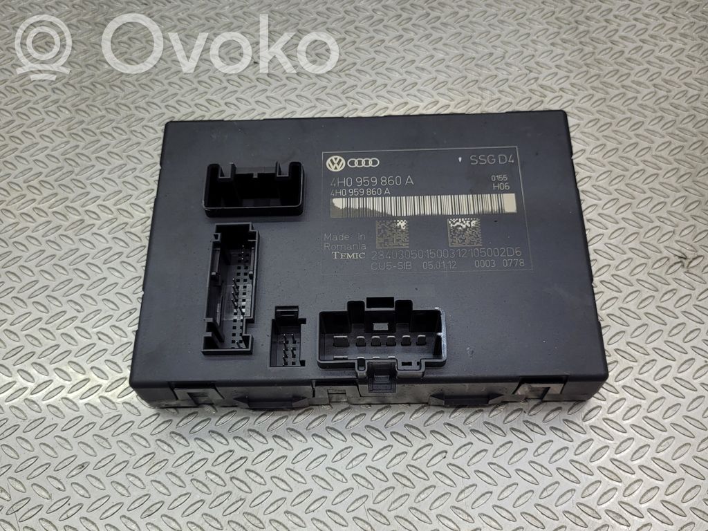 Audi A8 S8 D4 4H Module de commande de siège 